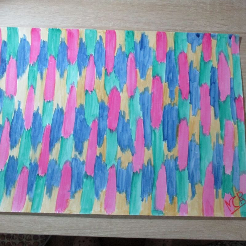 lámina de acuarela "tejido 2"