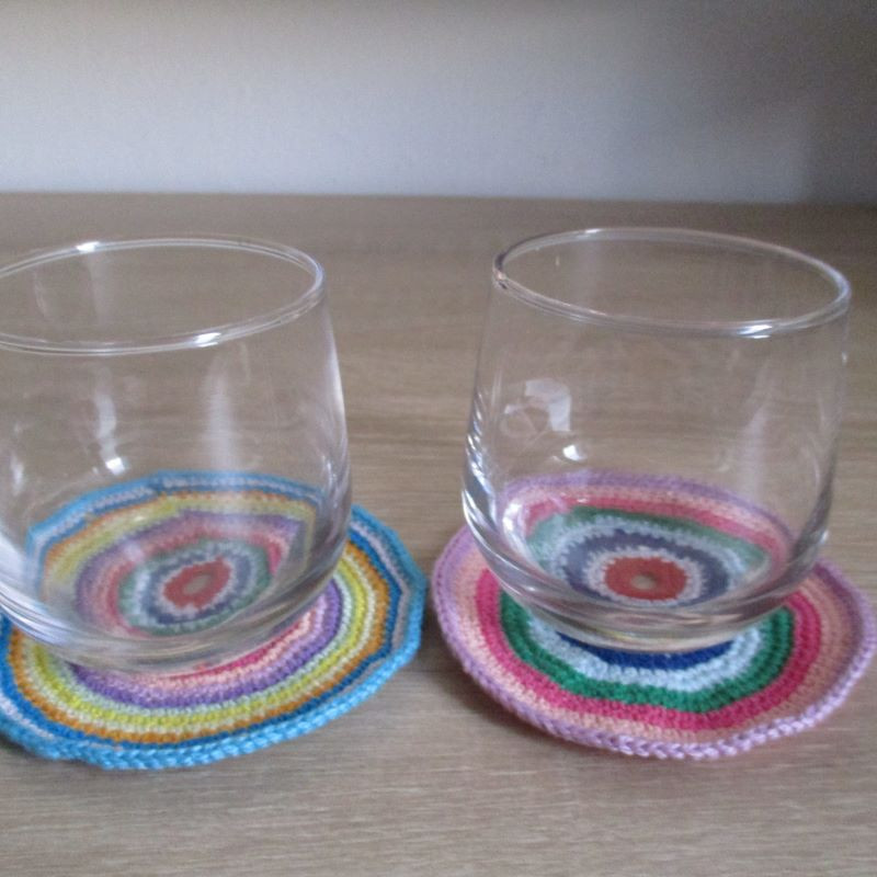 2 posavasos varios colores