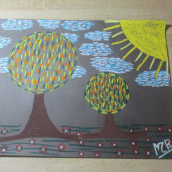 lámina de acuarela "paisaje"
