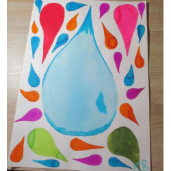 lámina de acuarela "agua"