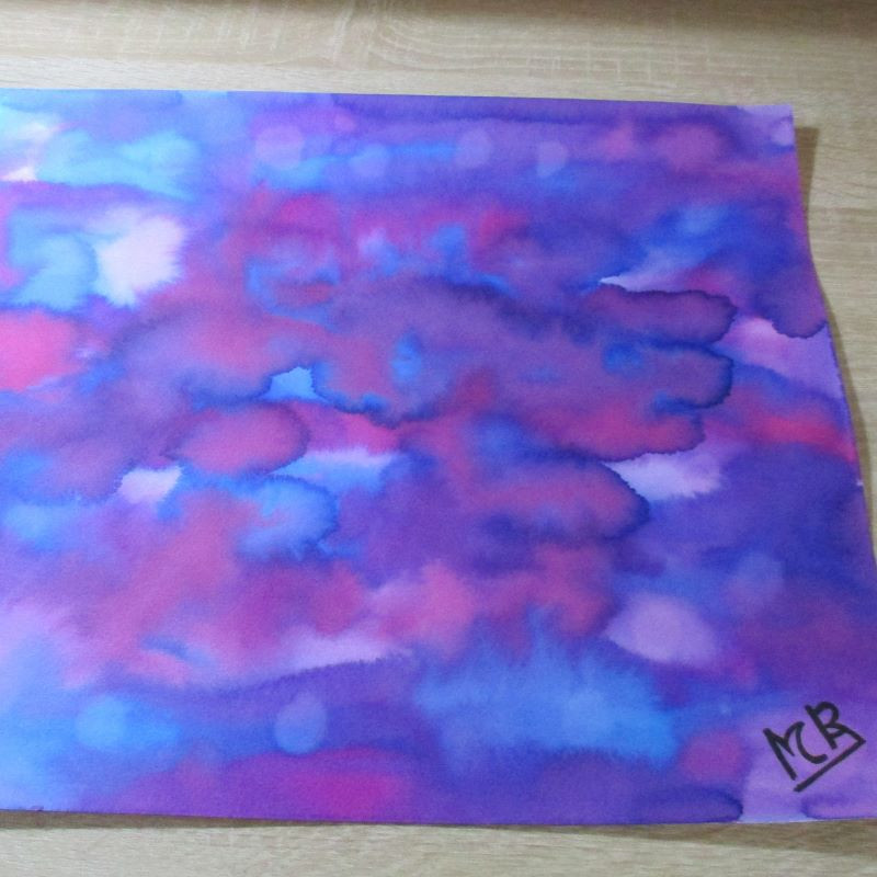 Lámina de acuarela "Abstracto 3"