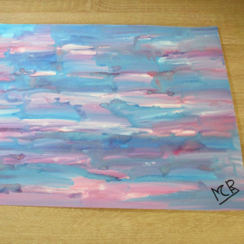 Lámina de acuarela "Abstracto 5"