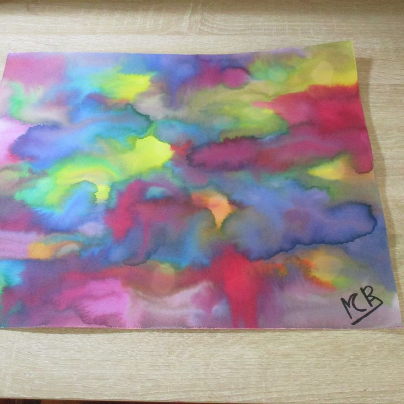Lámina de acuarela "Abstracto 7"