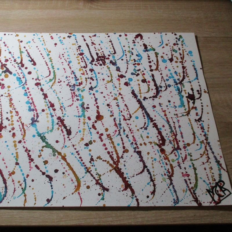 Lámina de acuarela "drip de acuarela 4"