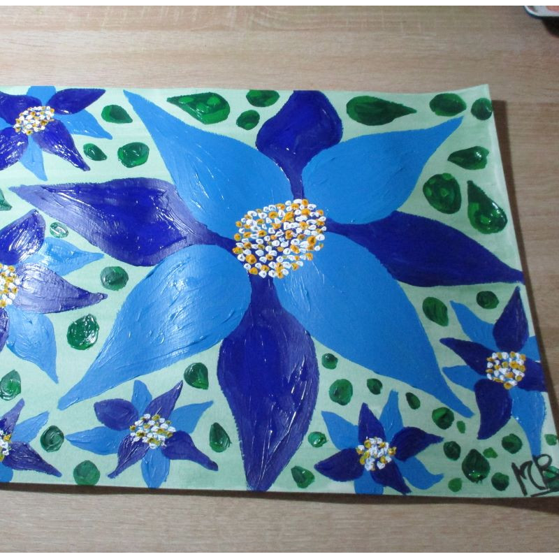 2 Lámina de acrílico "Floral"