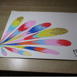 "Flor" de acrílico