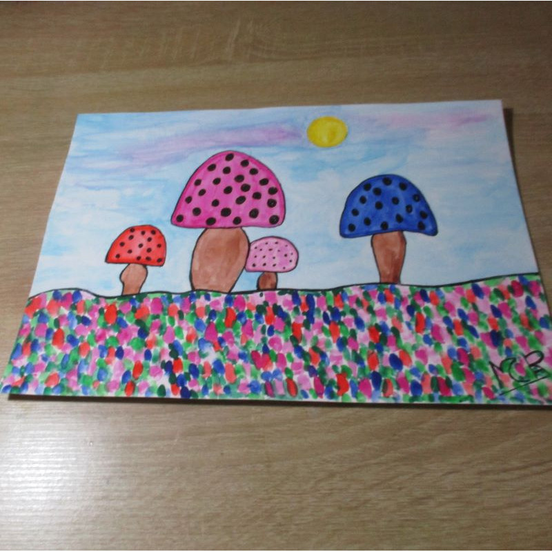lámina de acuarela "Bosque"