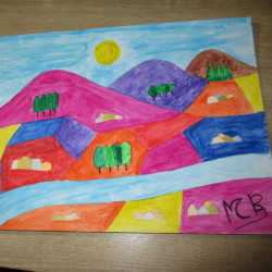 Montaña de color 30