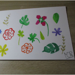 Lámina de acuarela "Flores 2"