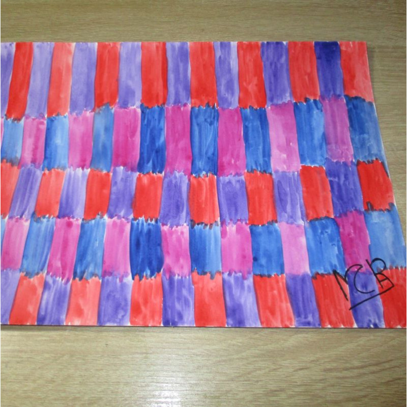 Lámina de acuarela "Tejido 10"