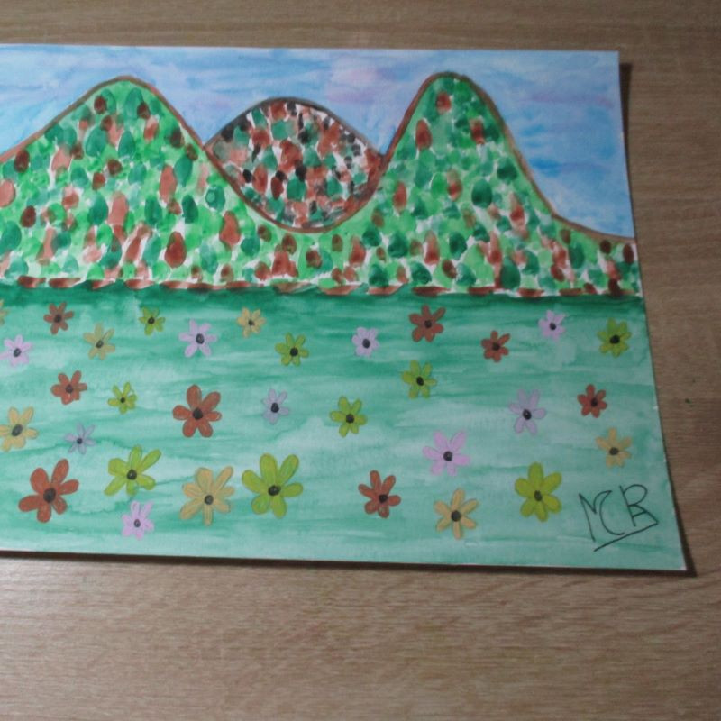 Lámina de acuarela "Campo 2"