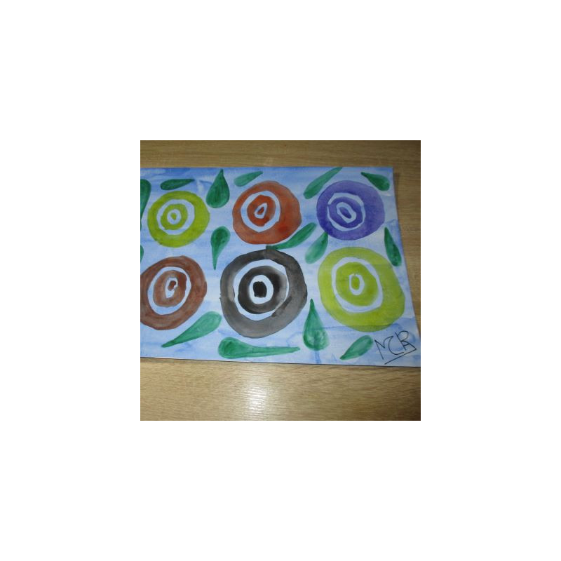 Lámina de acuarela "Abstracto 9"