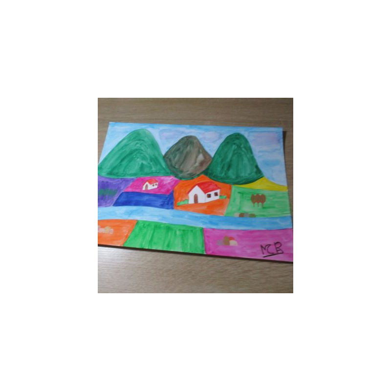 Montaña de color 8