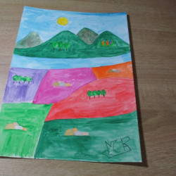 Montaña de color 10