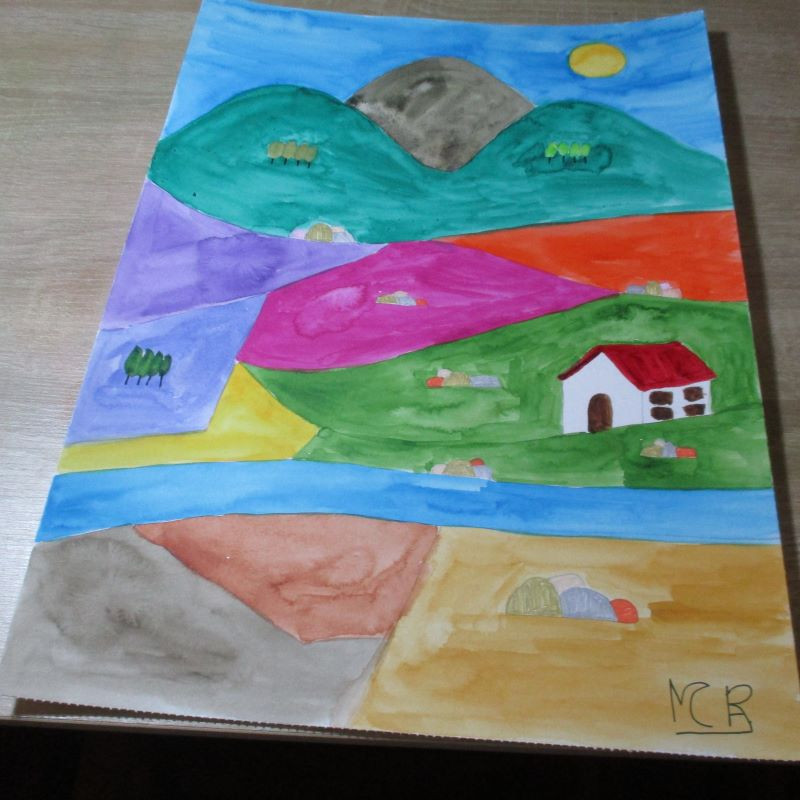 Montaña de color 12