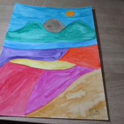 Montaña de color 13