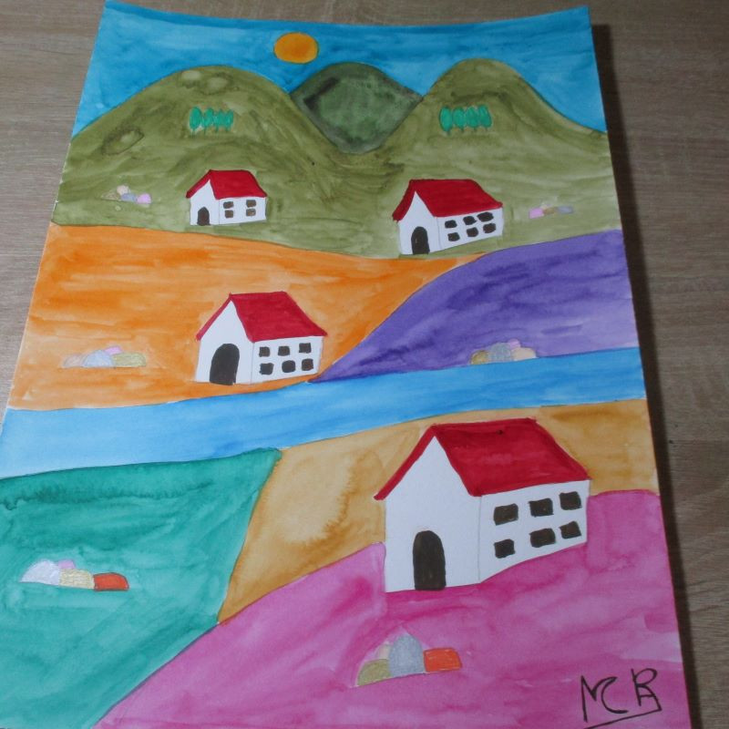 Montaña de color 14