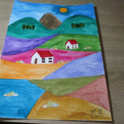 Montaña de color 15