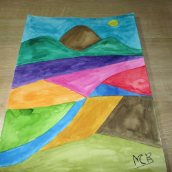 Montaña de color 16