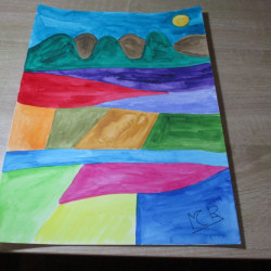 Montaña de color 17