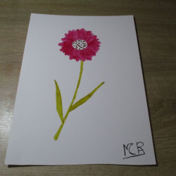 Flor original de acuarela 10