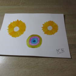 Flor original de acuarela 15