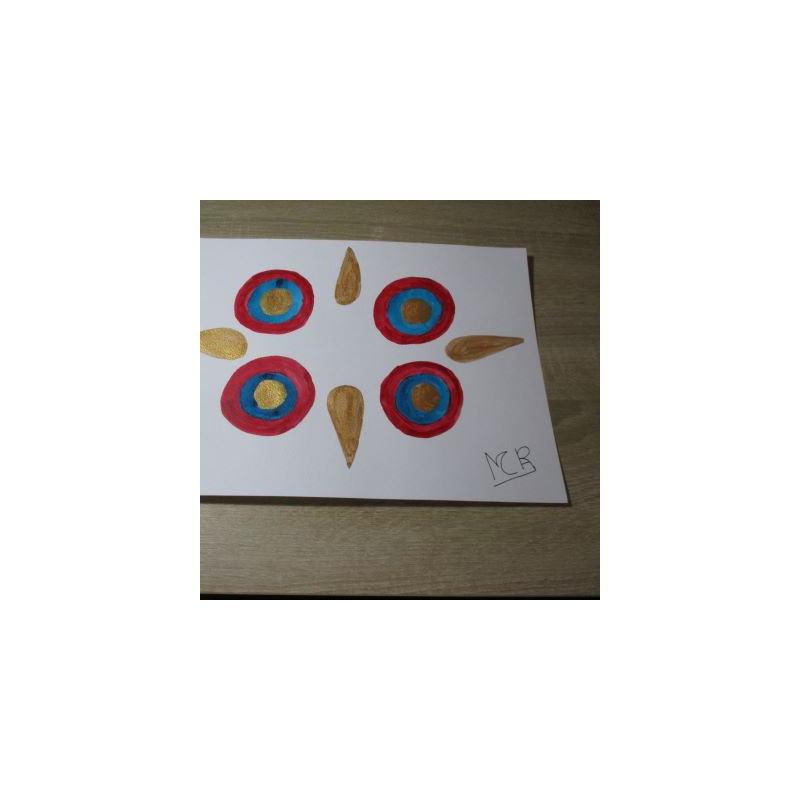 Flor original de acuarela 21