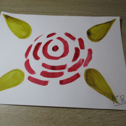 Flor original de acuarela 26