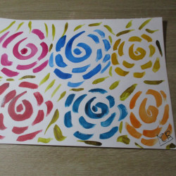Flor original de acuarela 28