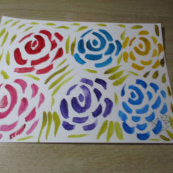 Flor original de acuarela 27