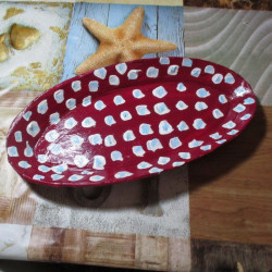 Plato de cerámica ovalado 1