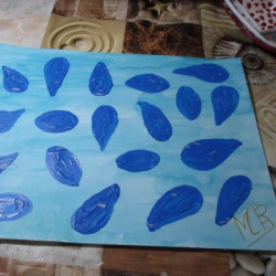 Hojas azules
