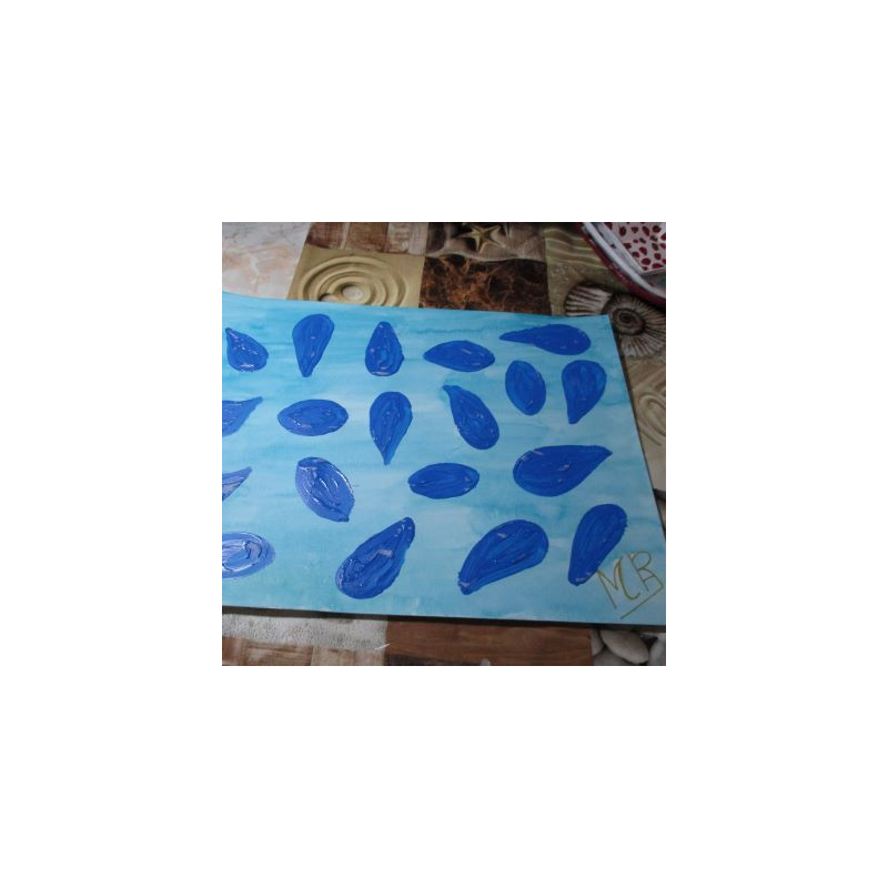 Hojas azules