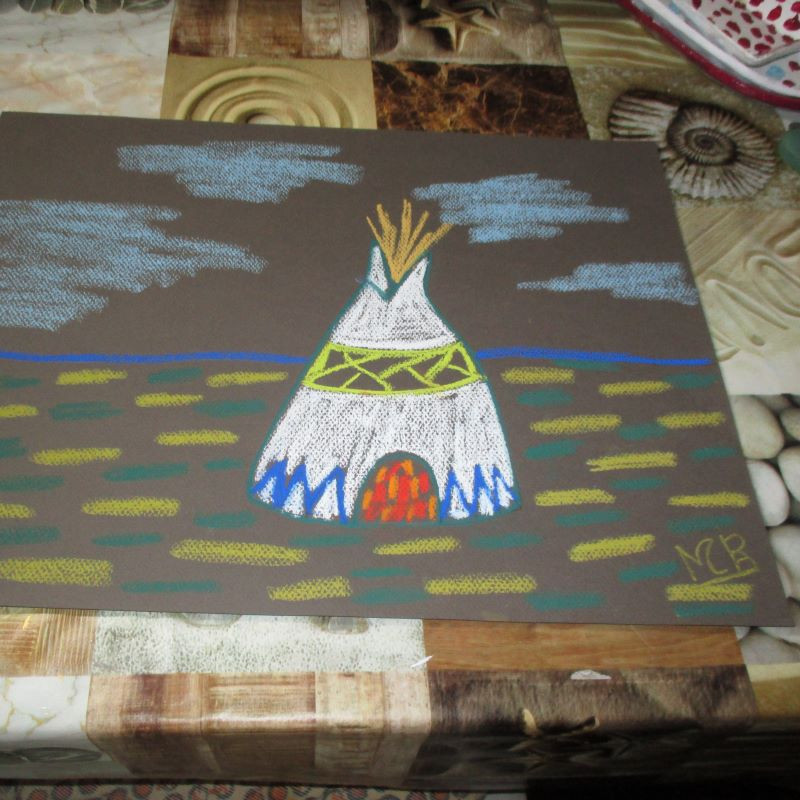 Lámina de pastel "Tienda india"