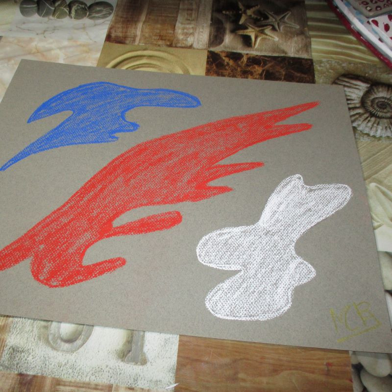 Lámina de pastel "Abstracto"