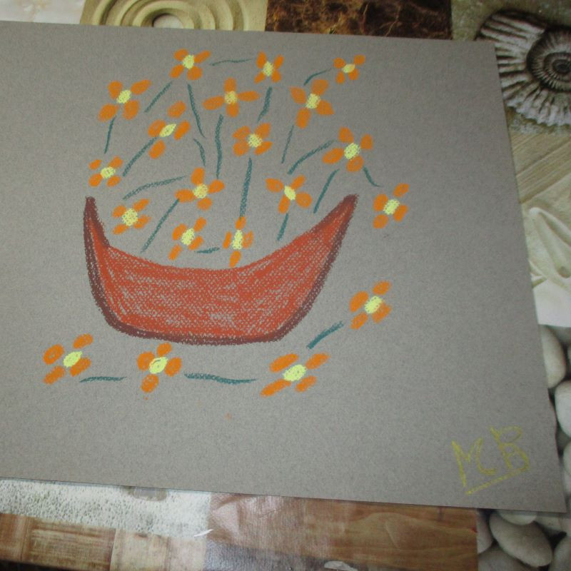 Lámina de pastel "Florero 1"