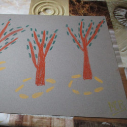 Lámina de pastel "Arboleda"