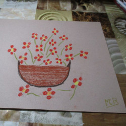 Lámina de pastel "Florero 2"