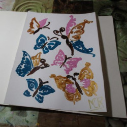 Pintura con mariposas 1