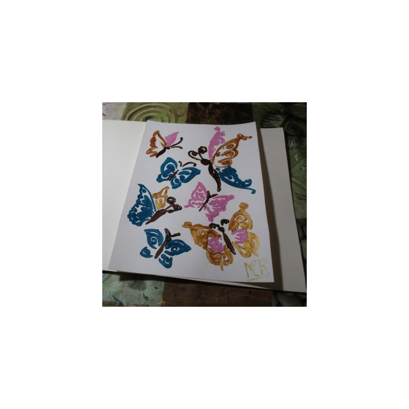Pintura con mariposas 1