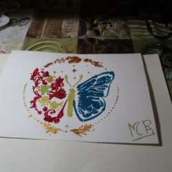 Pintura con mariposa 2