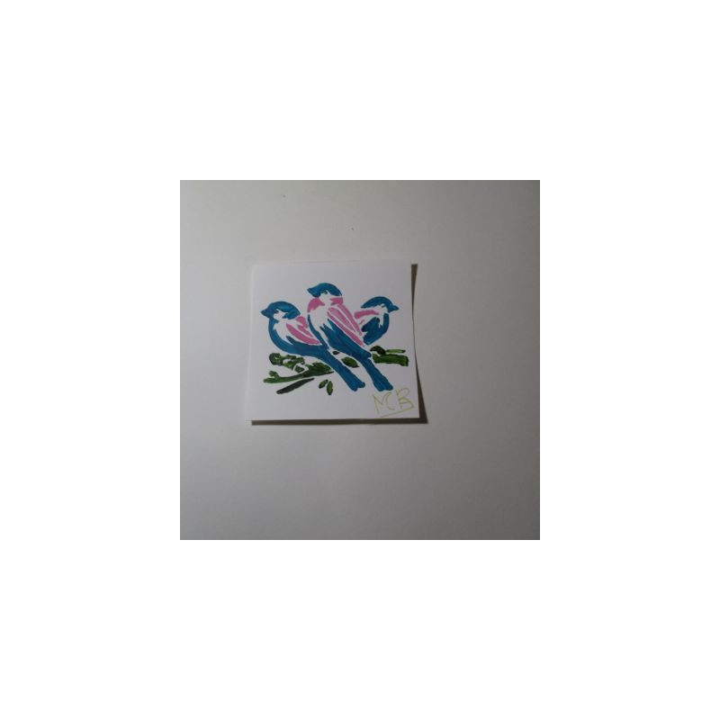 Pintura con pájaros 7