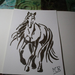 Caballo de acrílico