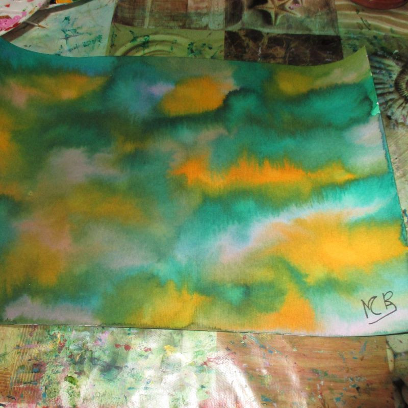 Lámina de acuarela "Abstracto 10"