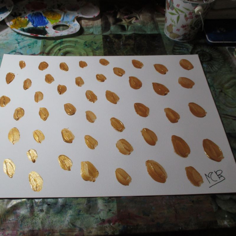 Lámina de acrílico dorada