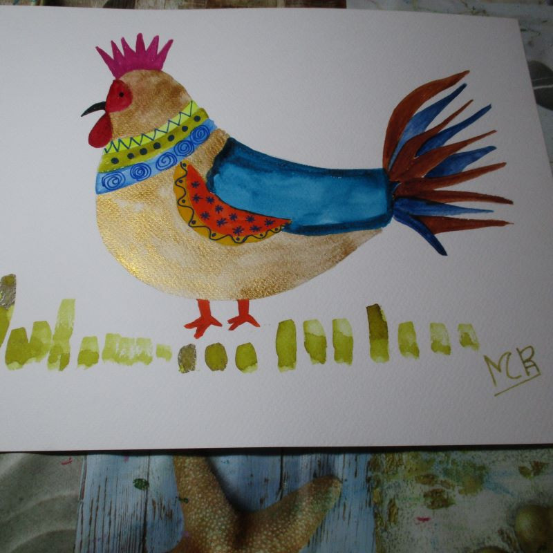 Gallo presumido