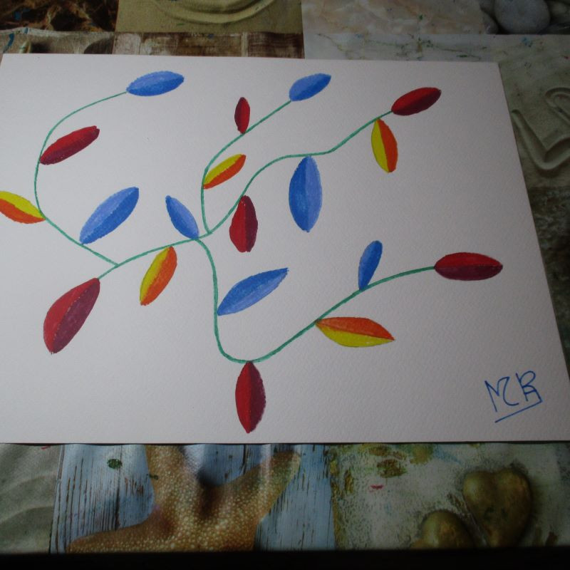 Hojas de colores